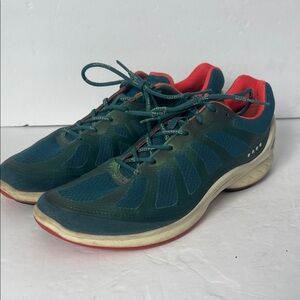 ECCO BIOM Fjuel Petrol Coral Womens Lace Athletic Running Shoes US 9.5 EU 41 🔥